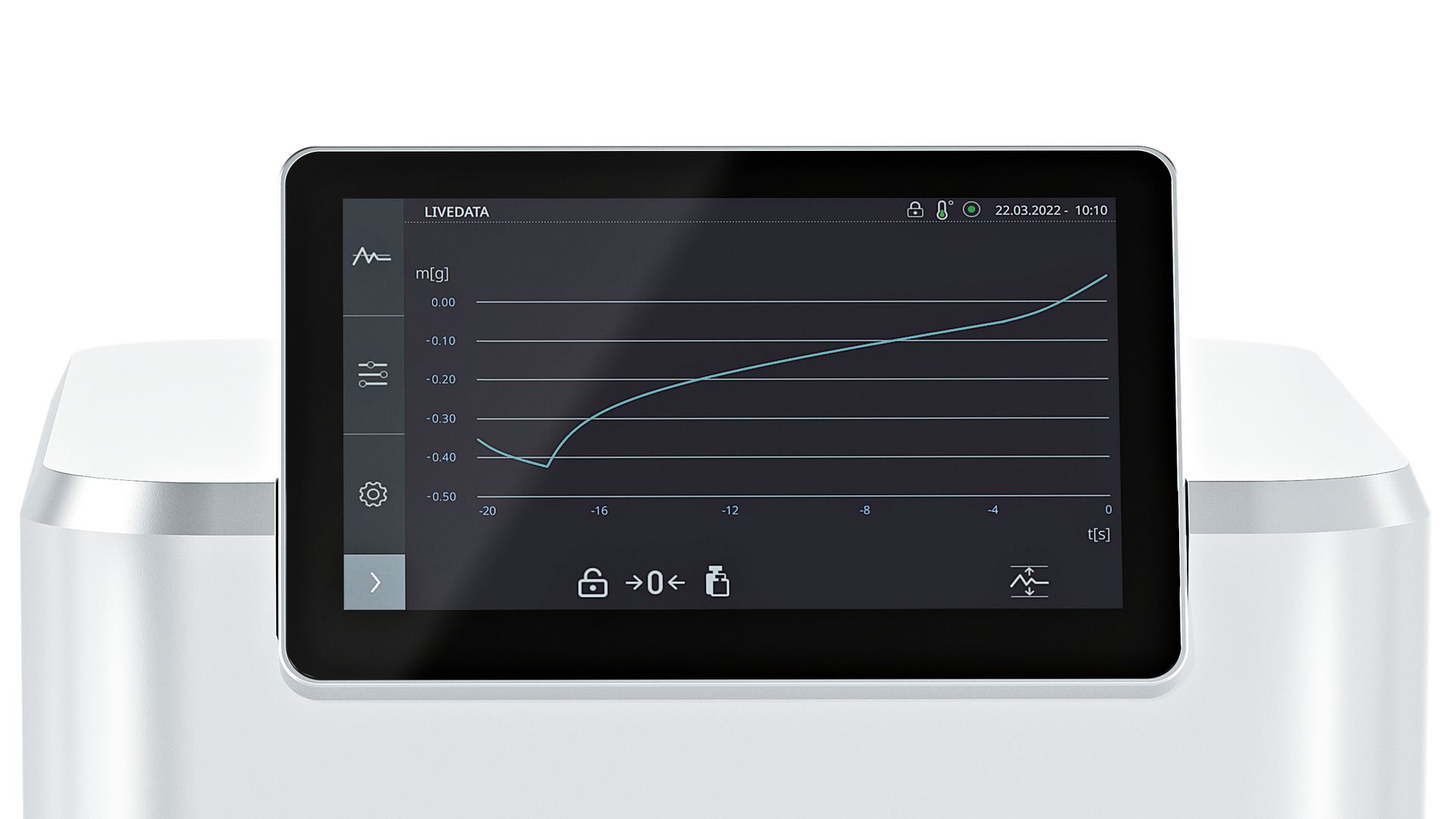 Control and follow your analyses with the touch panel - perfectly synchronized with the ADVANCE software.